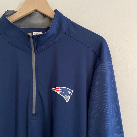 NFL Team Apparel Patriots Quarter Zip SIZE XXL - Picture 1 of 6